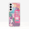 Cute Cat On Wending Machine and Pink Cherry Blossom Phone Case