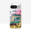 Japanese Scenic Cherry Blossom Train Phone Case