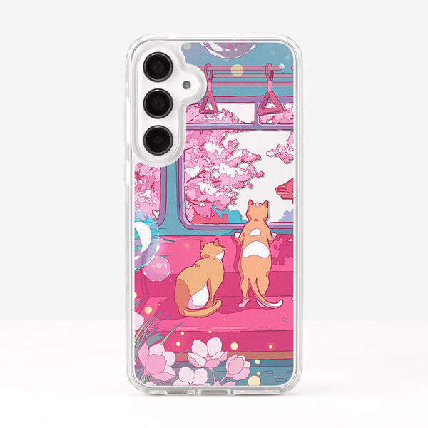 Cute Cats In The Train Phone Case