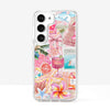 Coquette Collage Preppy and Cute Orange Pink Aesthetic Phone Case
